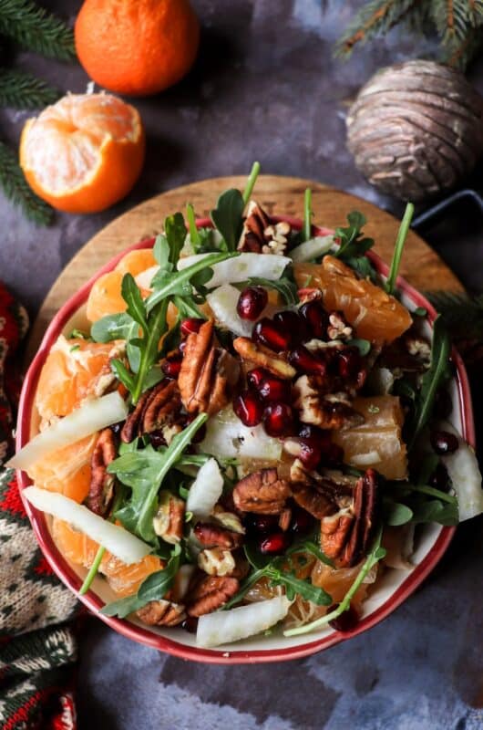 Clementine Fennel Salad with Pomegranate and Pecans