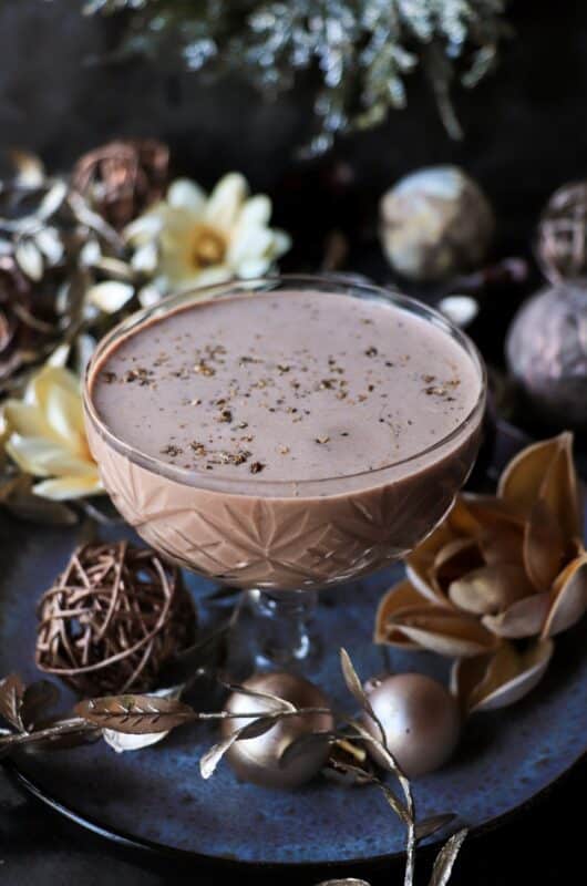 Eggnog Brandy Alexander Cocktail