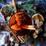 Festive Clementine Mulled Rum