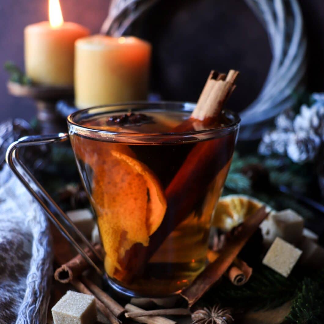 Festive Clementine Mulled Rum