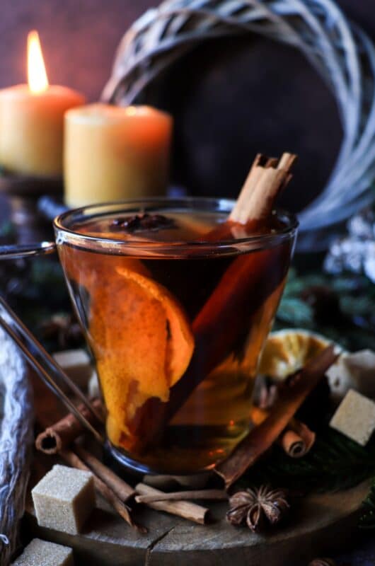 Festive Clementine Mulled Rum