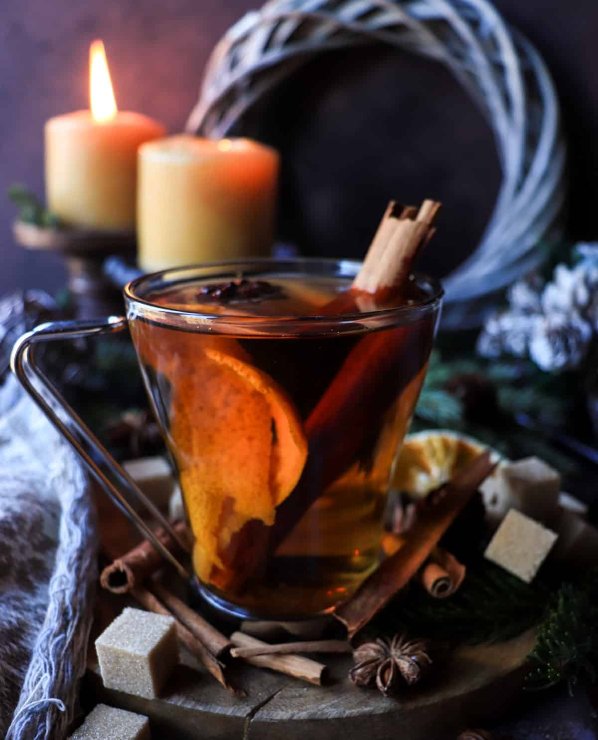 Festive Clementine Mulled Rum