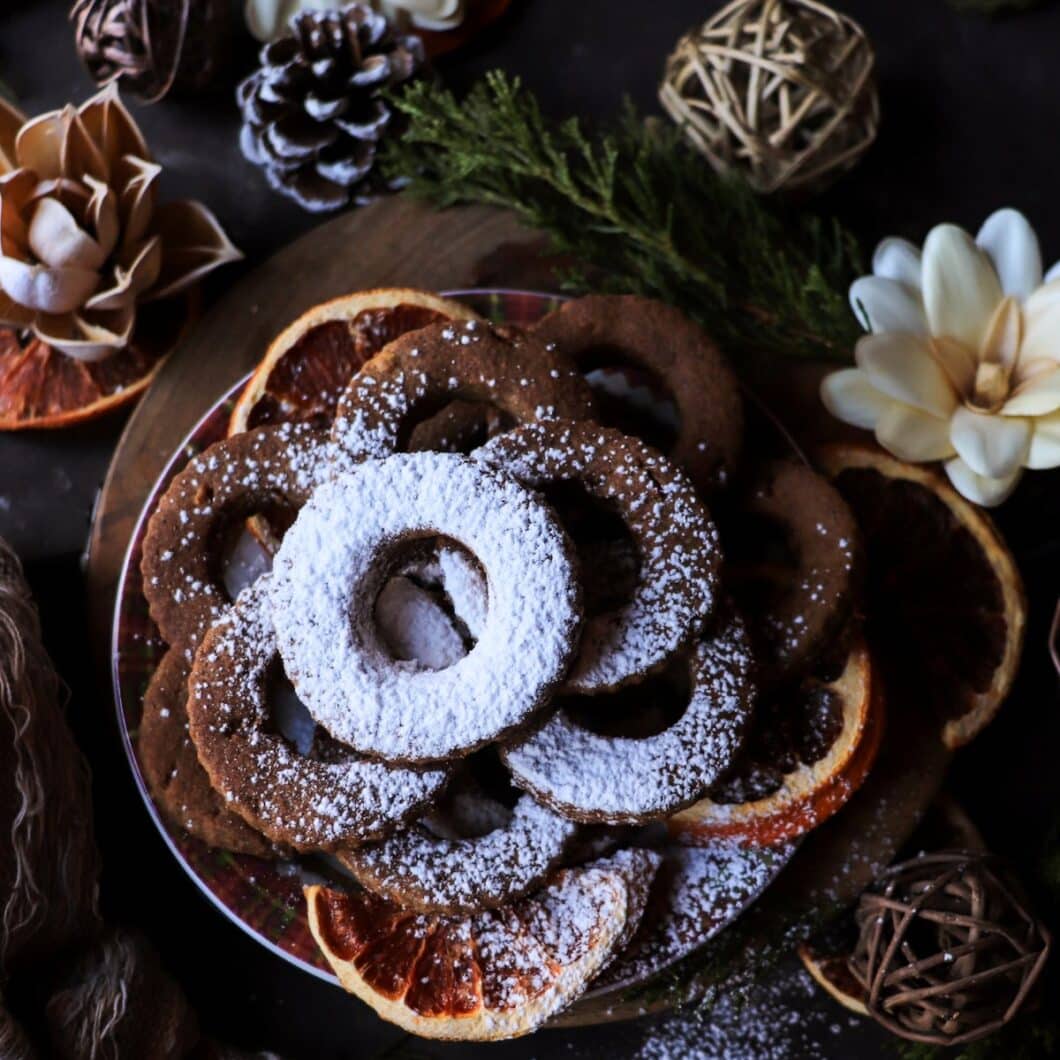 Gluten-Free Rye Shortbread Cookies with Clementine and Cardamom