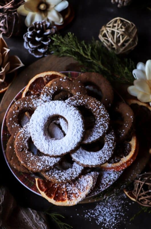 Gluten-Free Rye Shortbread Cookies with Clementine and Cardamom