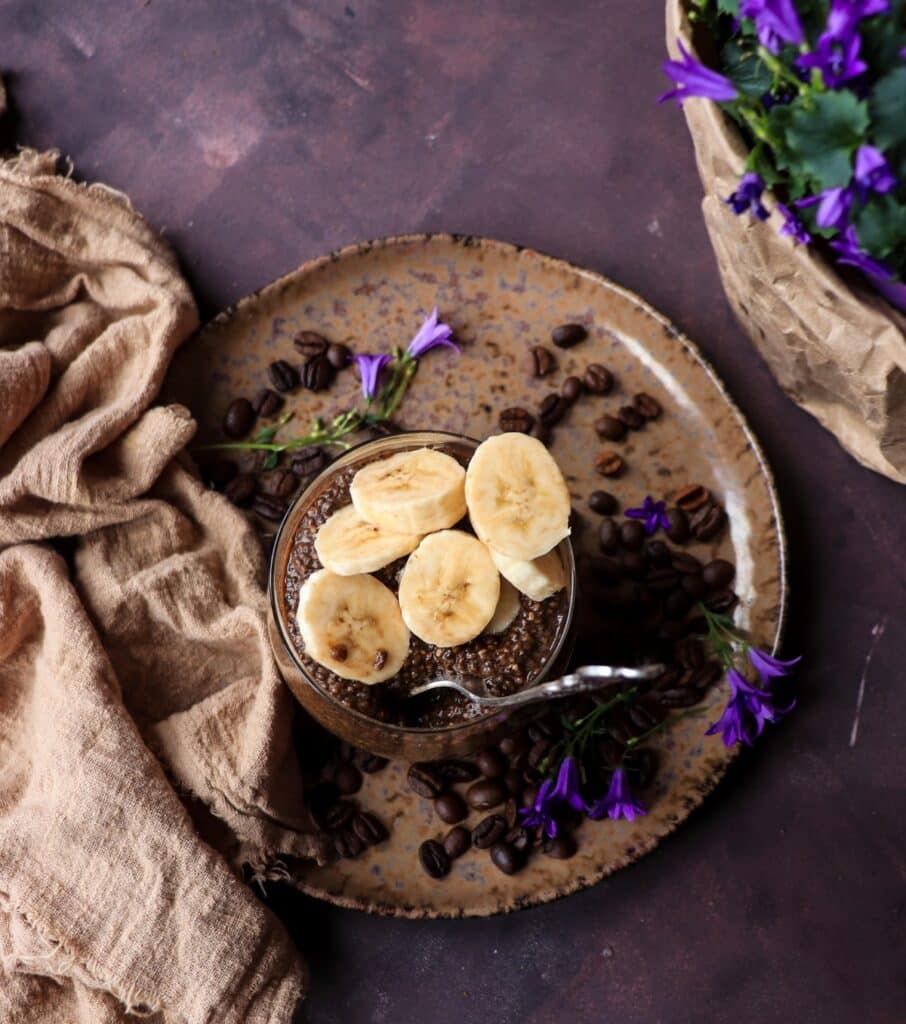 Banana Coffee Chia Pudding