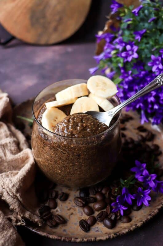 Banana Coffee Chia Pudding