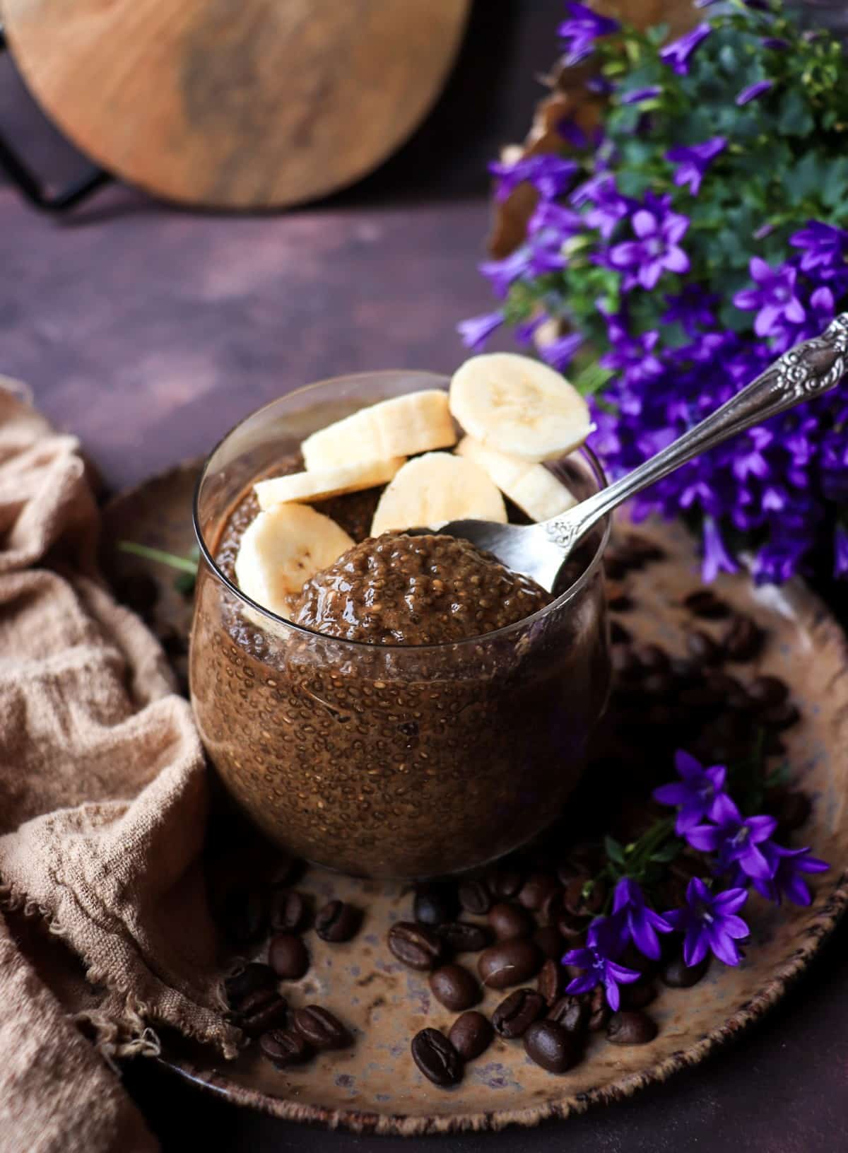 Banana Coffee Chia Pudding