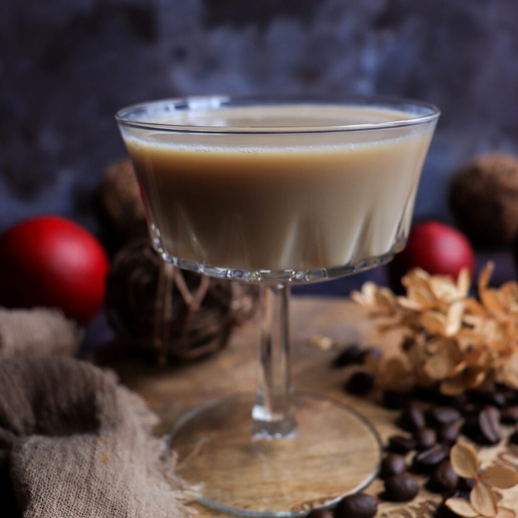 Creamy Maple Brandy Coffee Cocktail