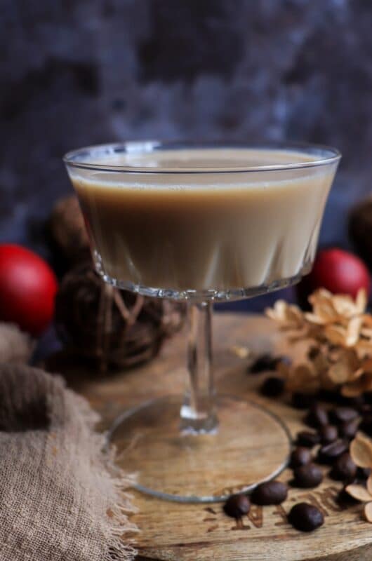 Creamy Maple Brandy Coffee Cocktail