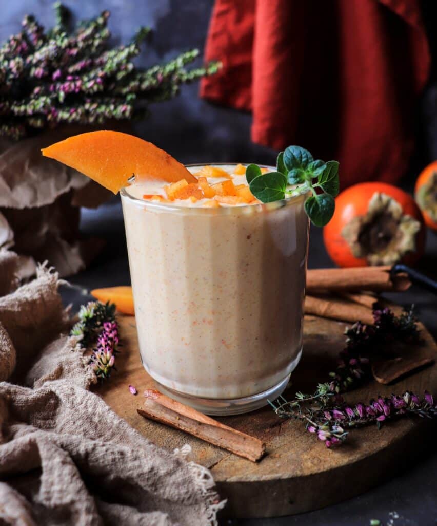 Creamy Persimmon Smoothie with Greek Yogurt