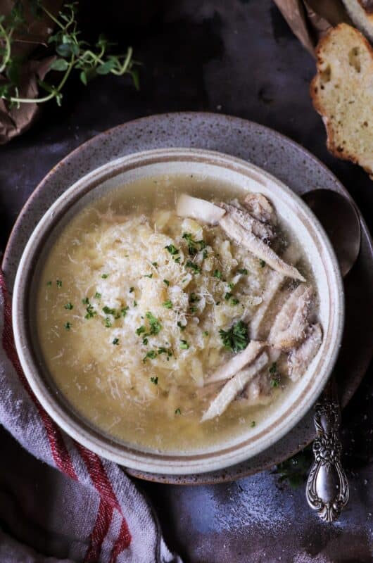 Italian Pastina-Style Chicken Soup