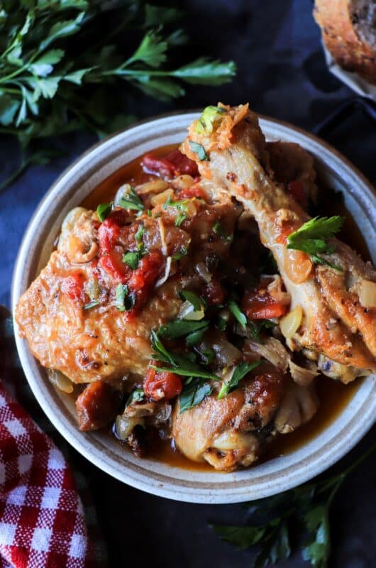 Traditional Chicken Cacciatore (Pollo alla Cacciatora)