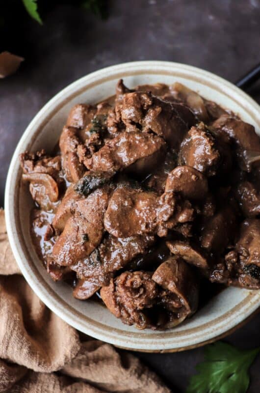 Sicilian-Style Chicken Liver Marsala