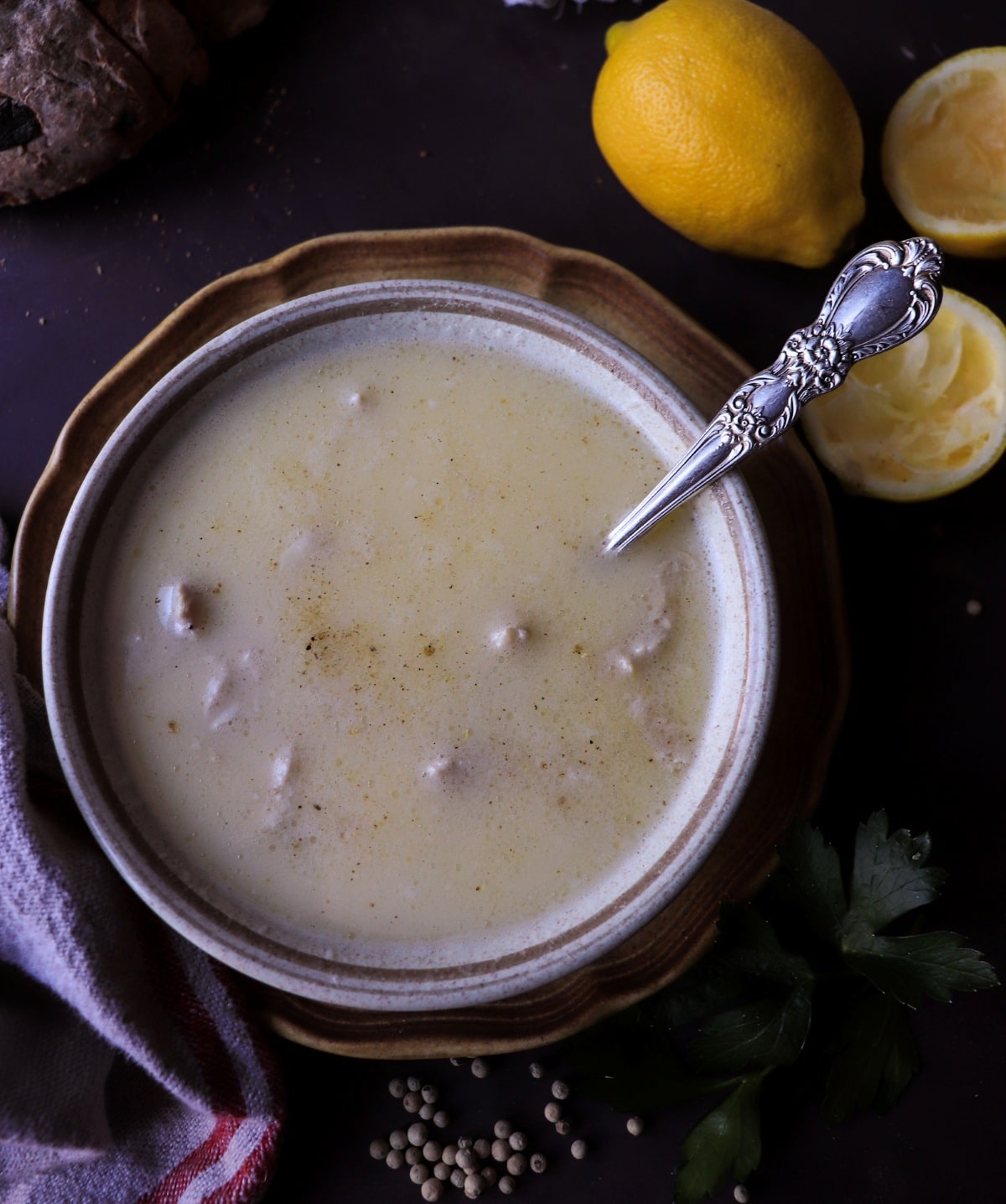 Greek Lemon Chicken Soup (Traditional Avgolemono)