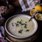 Greek Lemon Chicken Soup (Traditional Avgolemono)