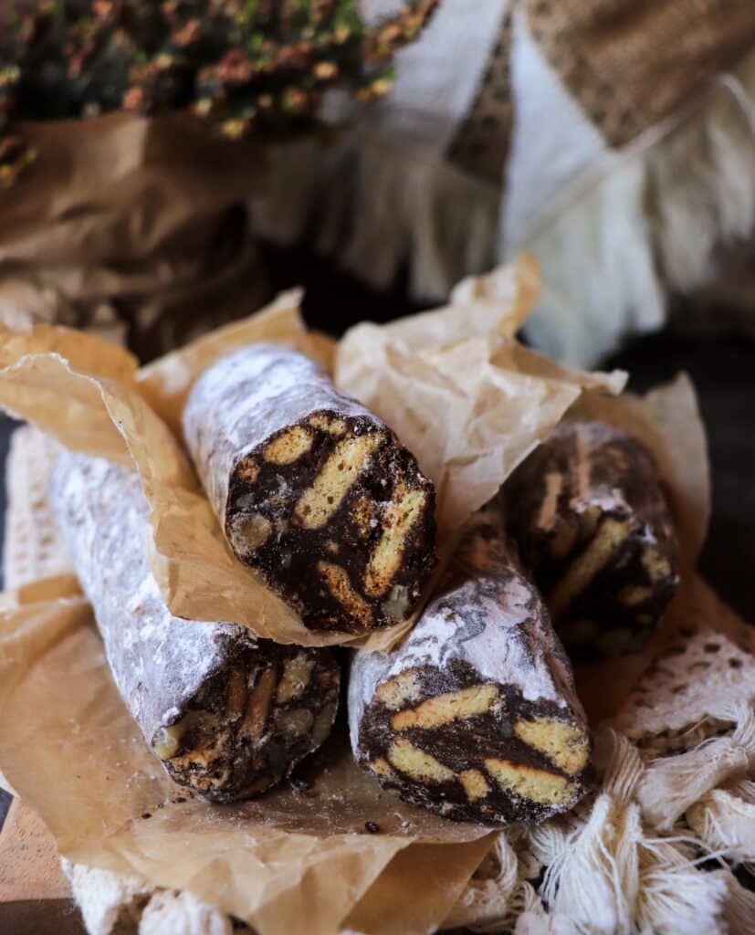 Italian Chocolate Salami (Salame al Cioccolato)