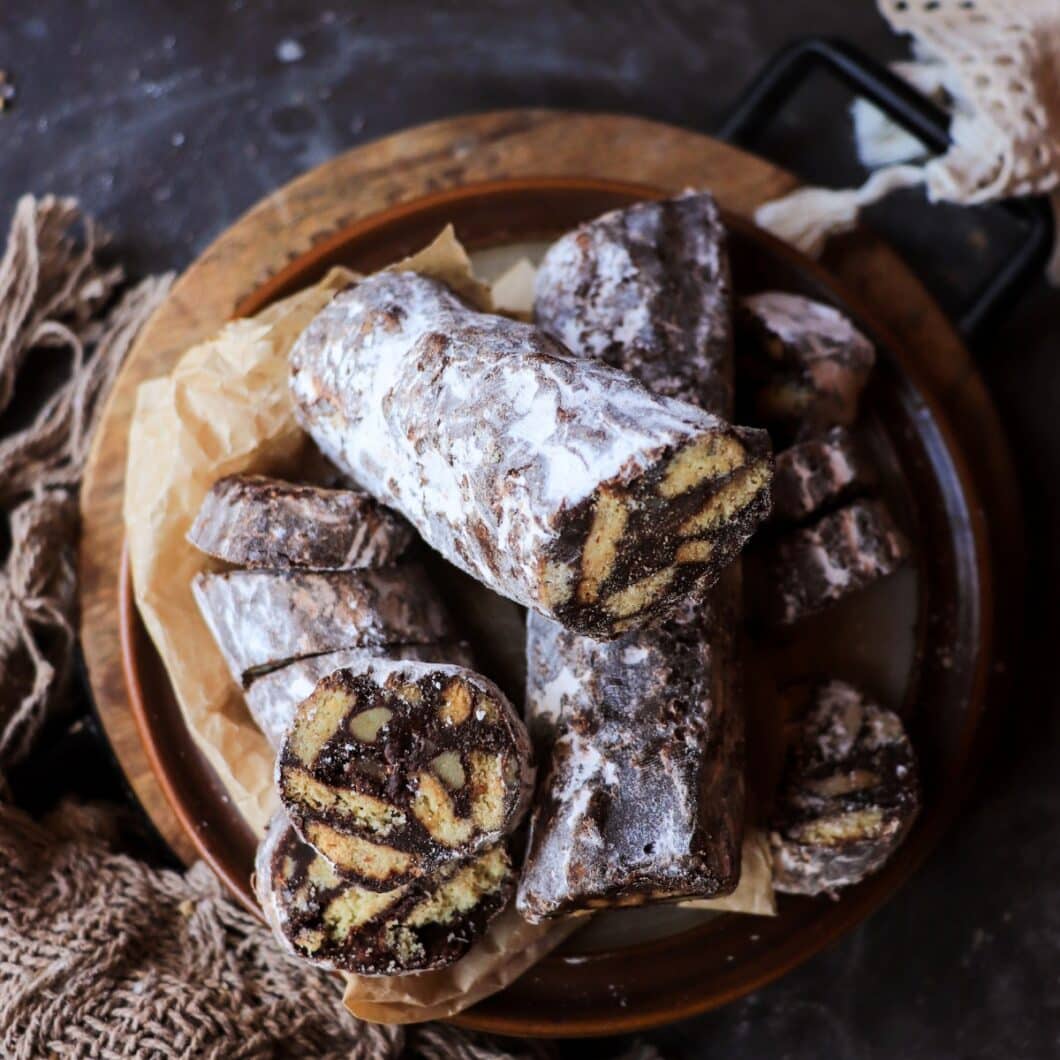 Italian Chocolate Salami (Salame al Cioccolato)