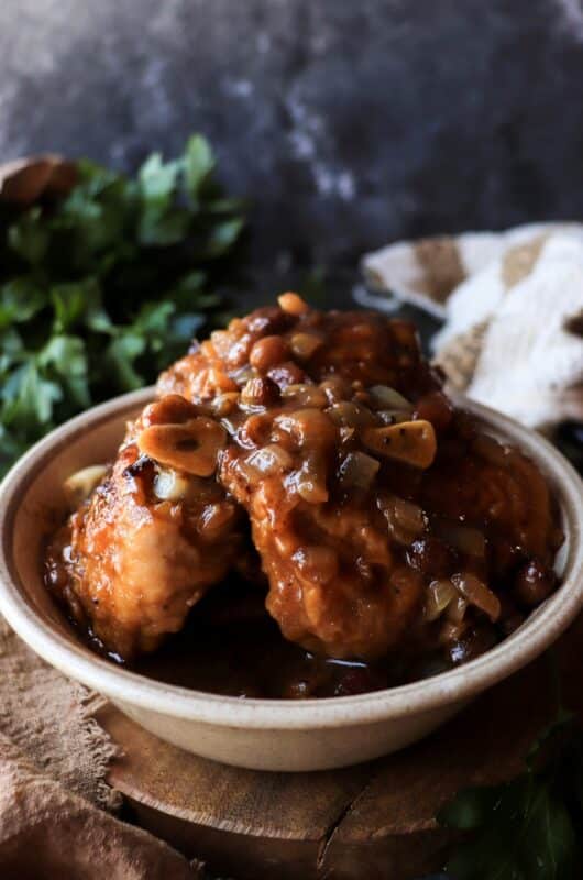 Pollo con Marsala e Uvetta (Marsala Chicken with Raisins)