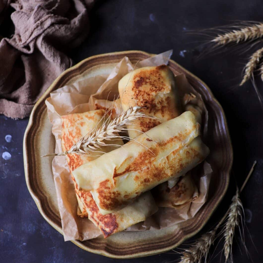 Cottage Cheese Crêpes with Raisins