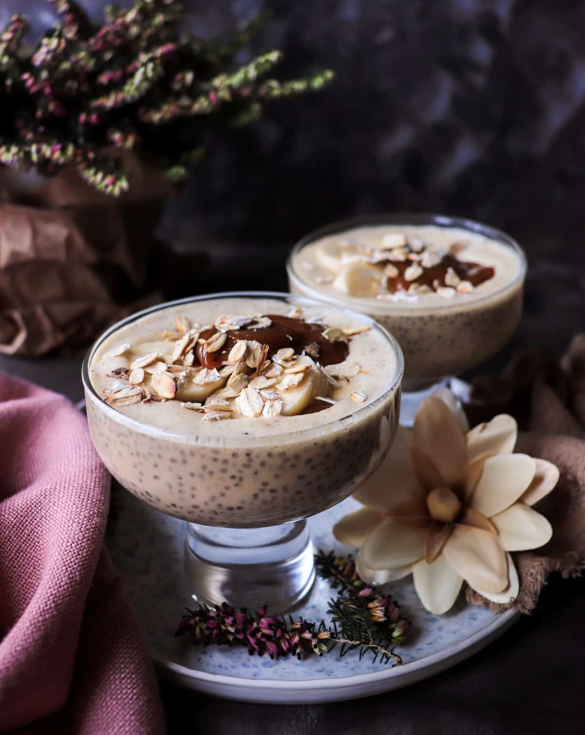 Dulce de Leche Chia Pudding with Greek Yogurt