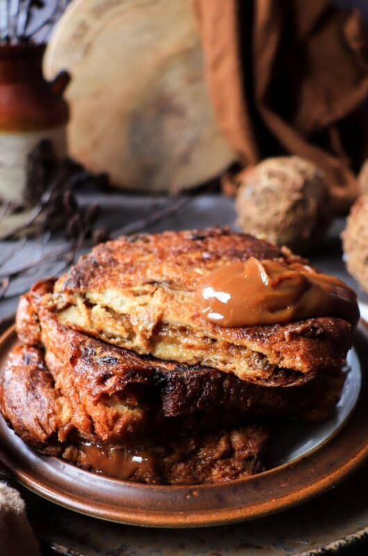 Dulce de Leche Stuffed French Toast