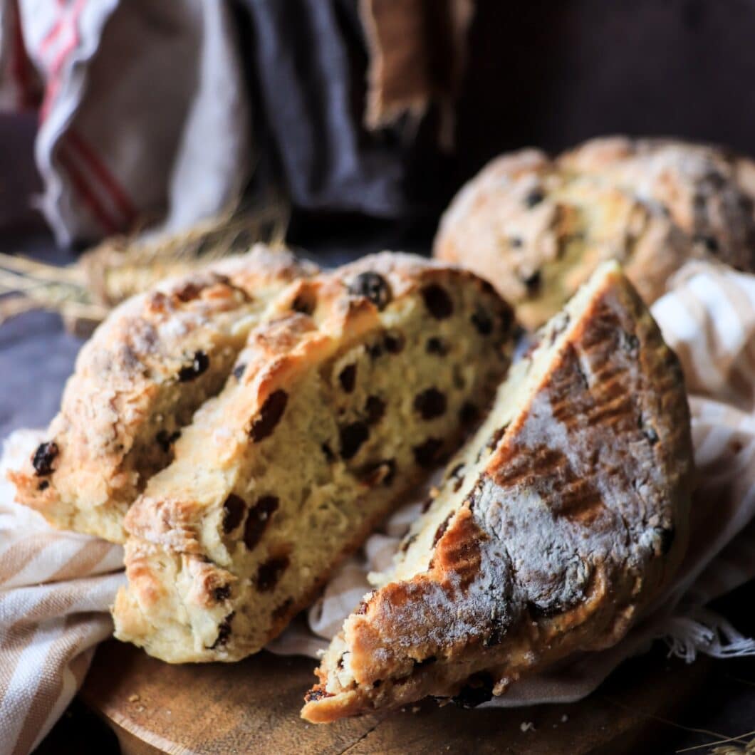 Irish Soda Bread with Raisins