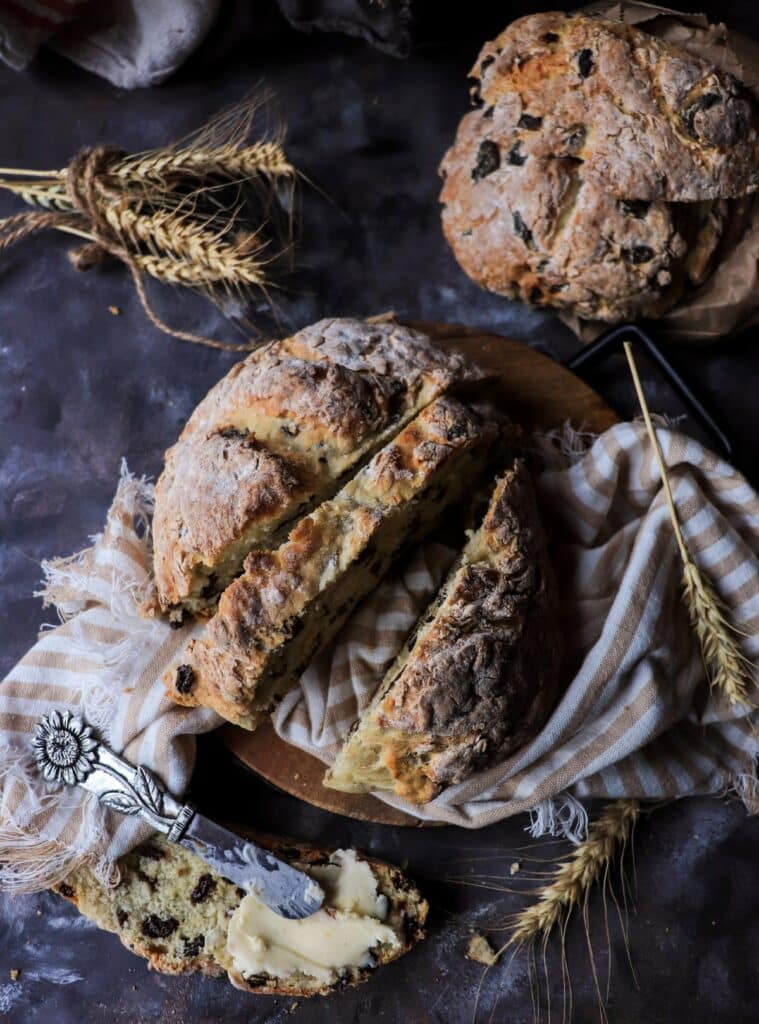Irish Soda Bread with Raisins