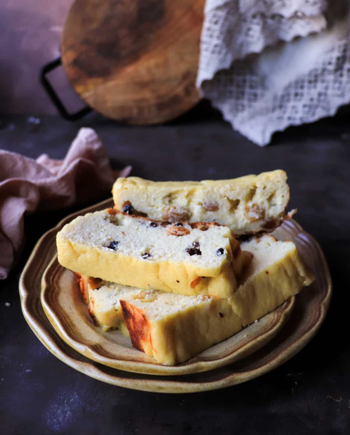 Sweet Cottage Cheese Bake  - cottage cheese cheesecake style dessert