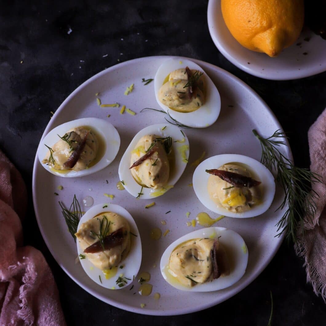 Anchovy Deviled Eggs