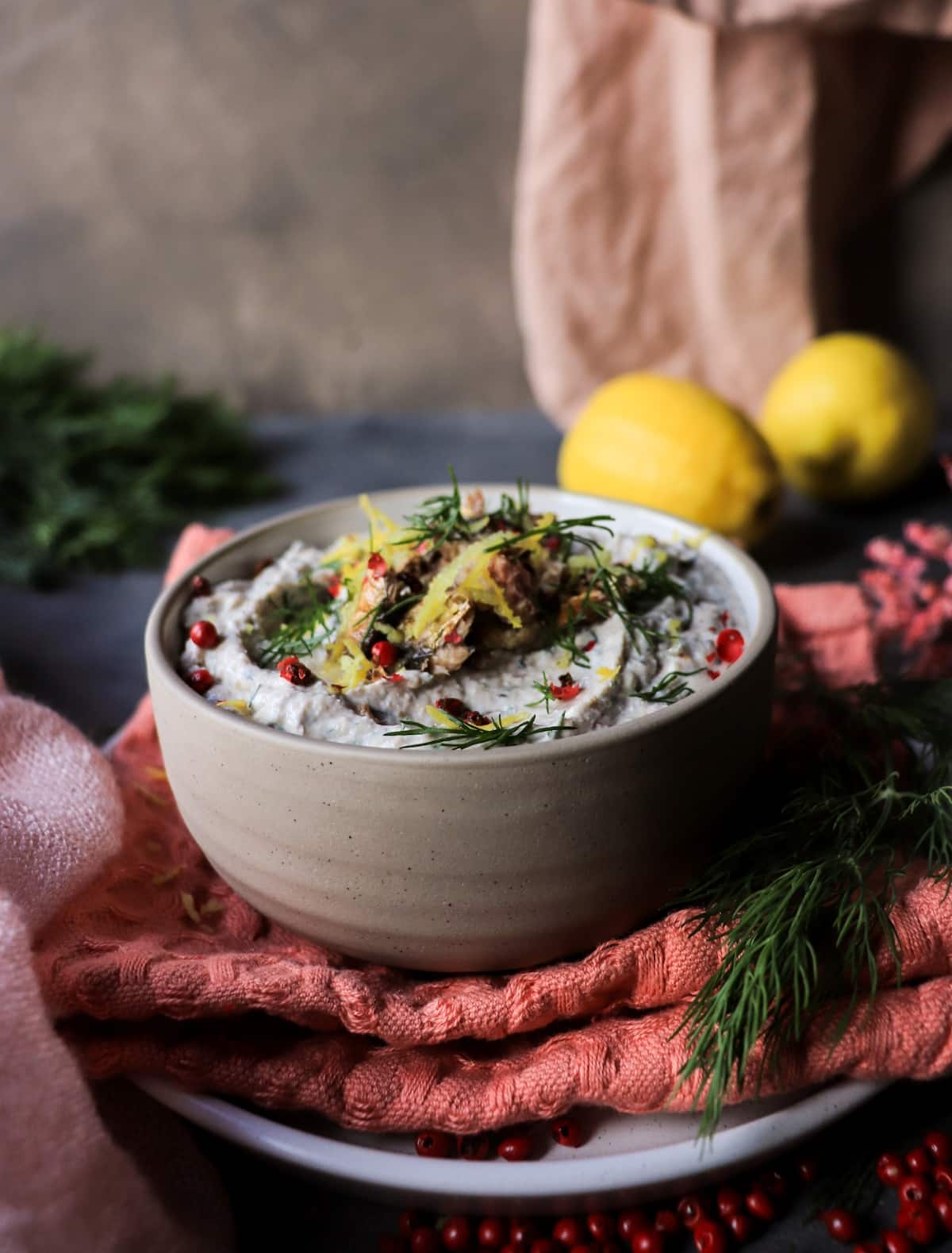 Cottage cheese spread with smoked sprats