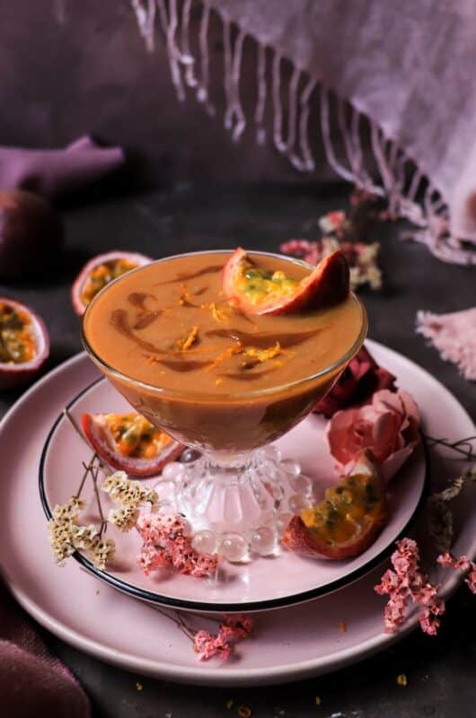 Passion Fruit Dulce de Leche Rum Cocktail