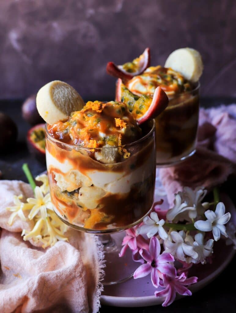 Passion Fruit Dulce de Leche Trifle