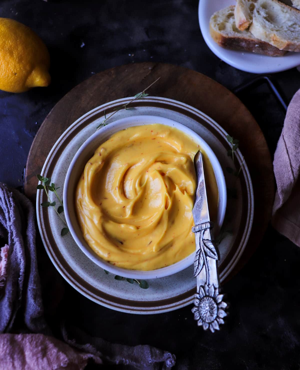 Saffron Compound Butter for Fish, Meat, Bread and Beyond