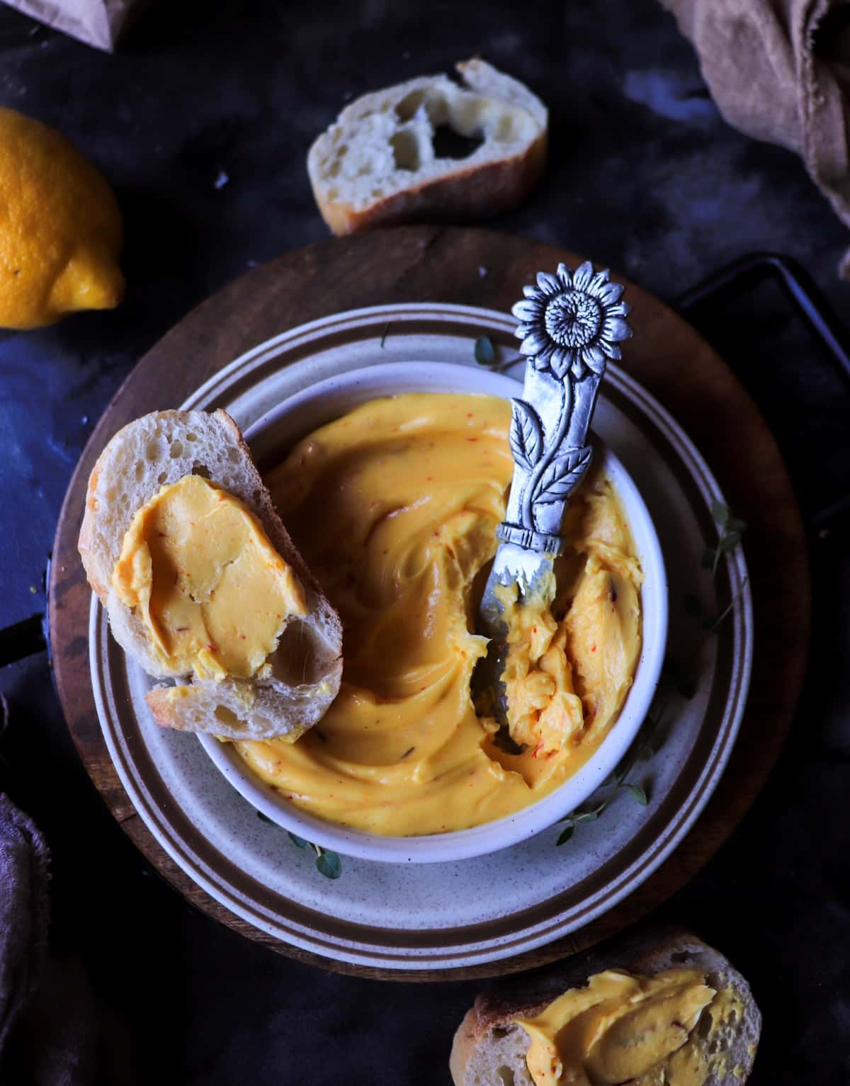 compound butter with saffron