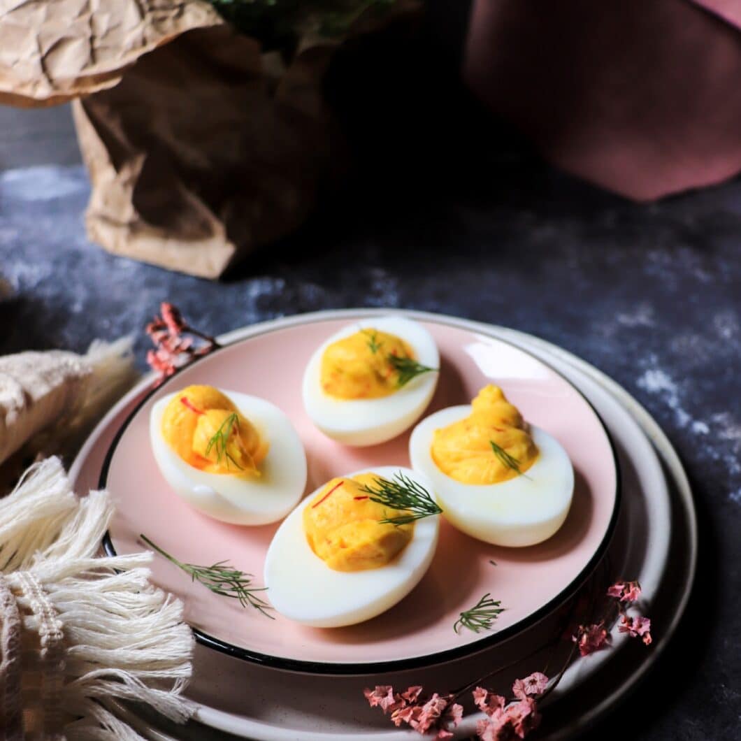Saffron Deviled Eggs - An Elegant Twist on a Classic