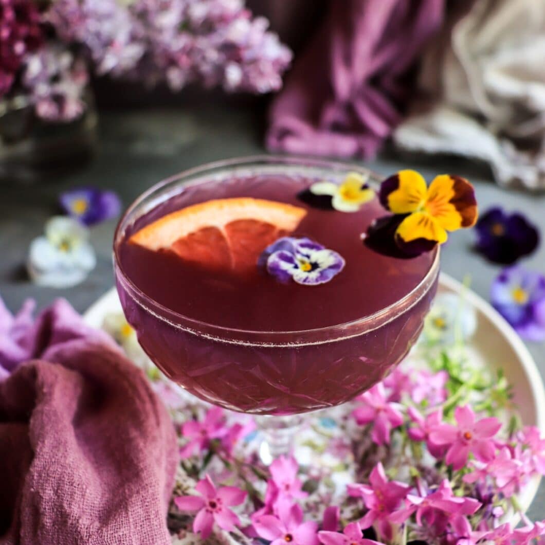 Grapefruit Gin Cocktail with Empress 1908 Gin and Violet