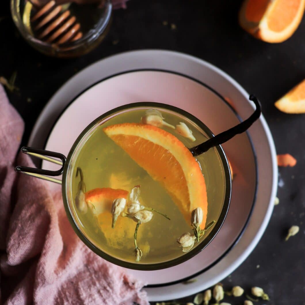 Jasmine Tea with Orange, Honey, and Vanilla - A Brewing Guide