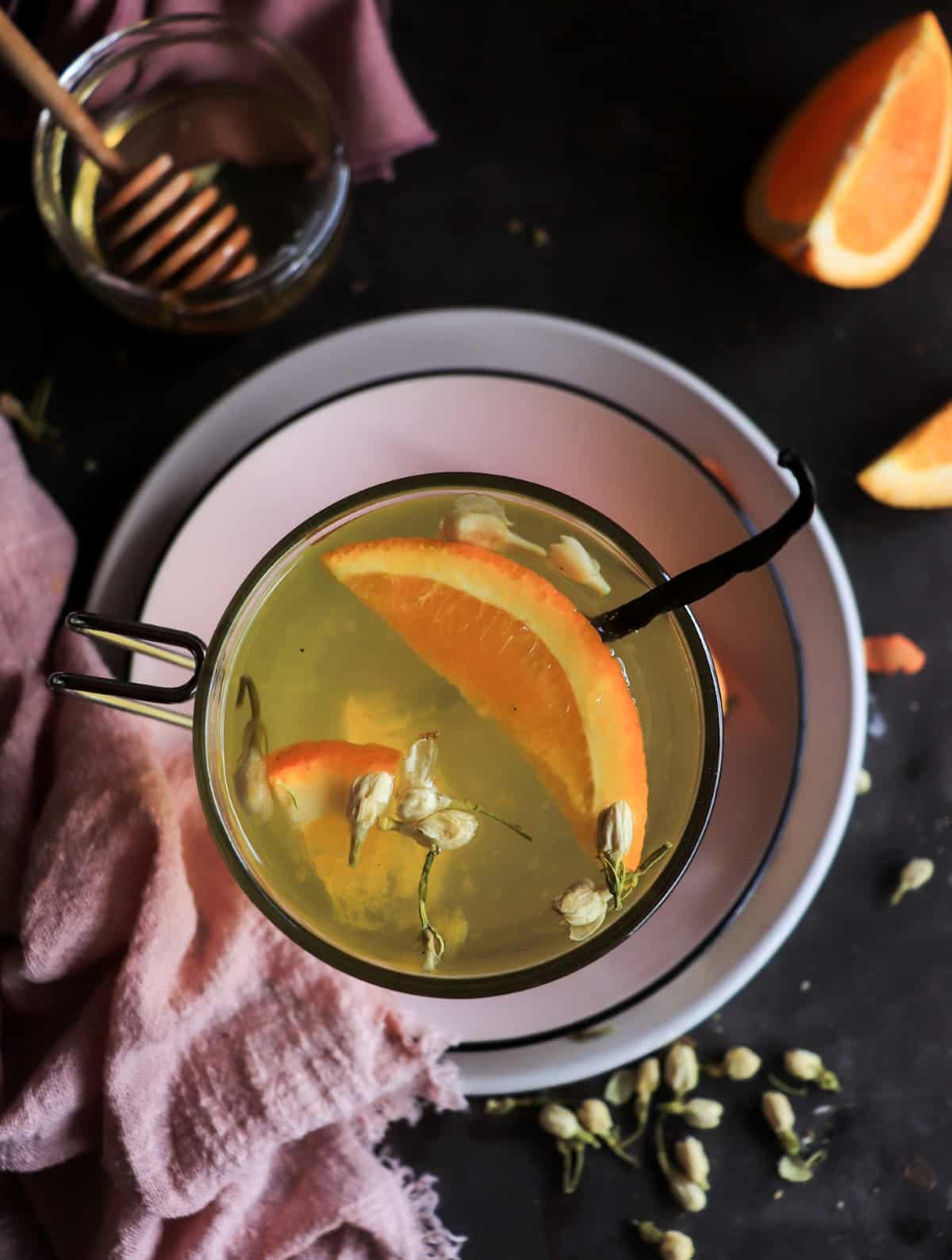 Jasmine Tea with Orange, Honey, and Vanilla - A Brewing Guide