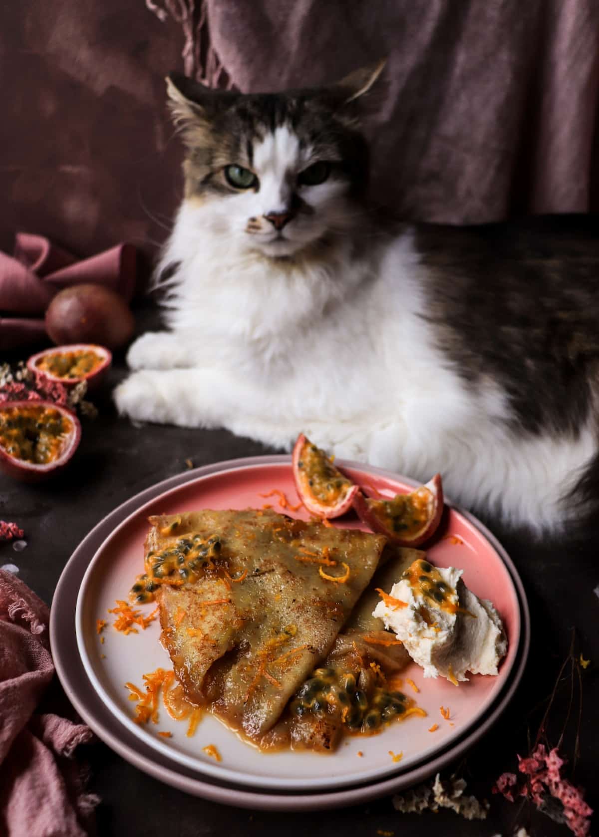 Passion Fruit Crêpes Suzette