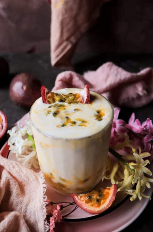 Boozy Passion Fruit Milkshake
