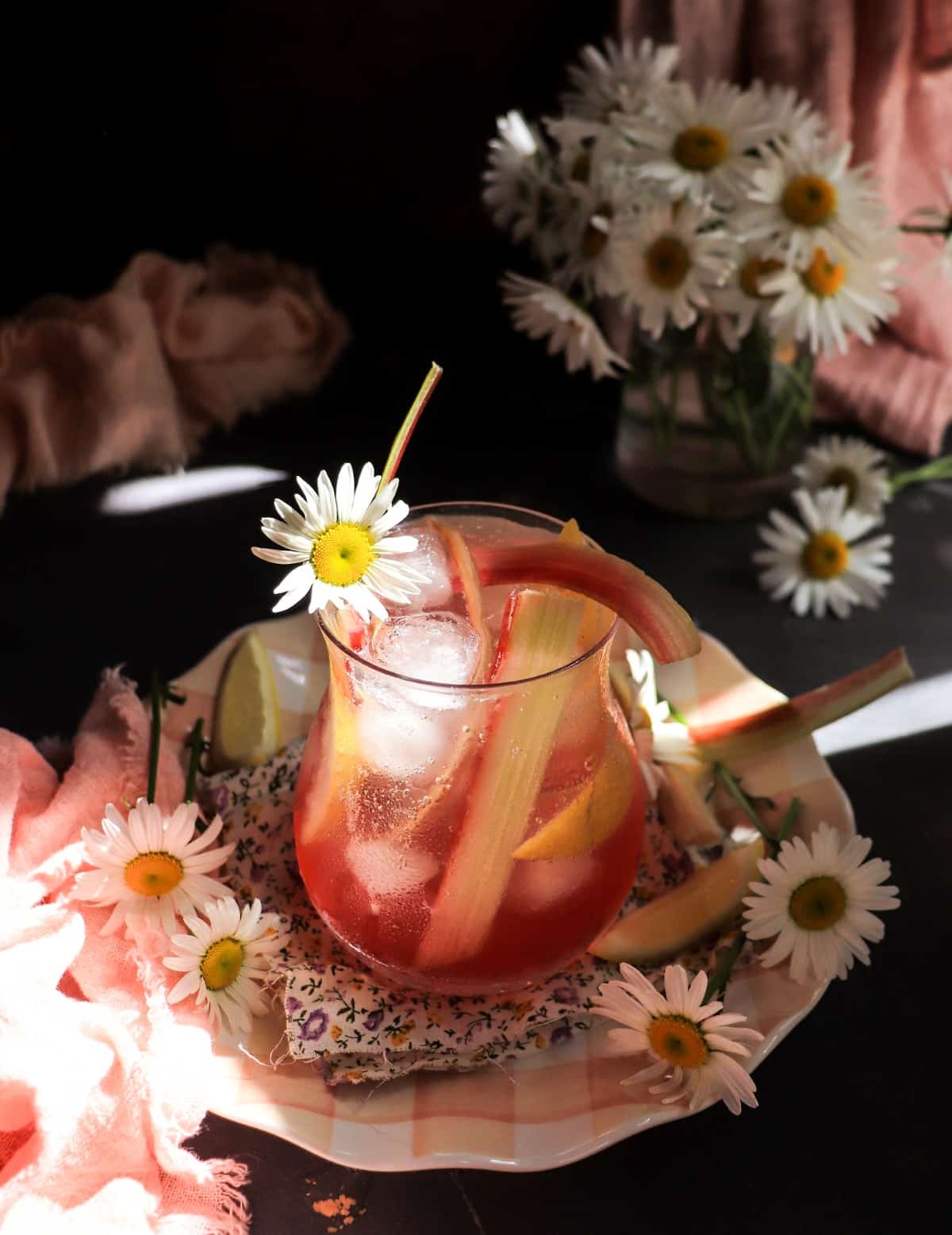 Non-alcoholic Rhubarb Citrus Fizz