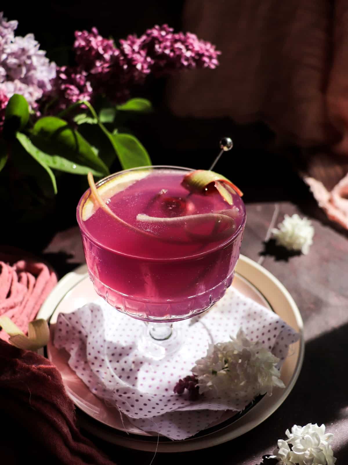 Empress 1908 Rhubarb Gin Cocktail