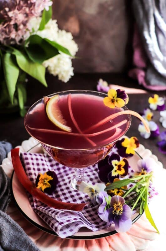 Rhubarb Violet Sour