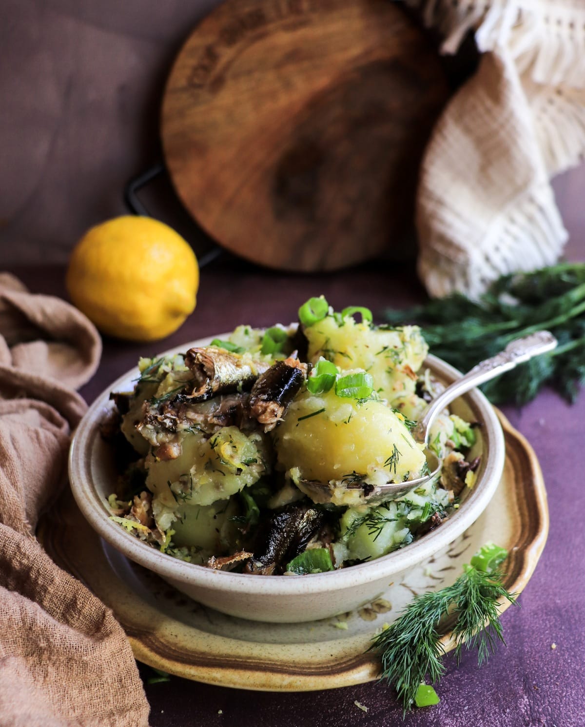 Rustic boiled potatoes inspired by Baltic and Nordic cuisine.