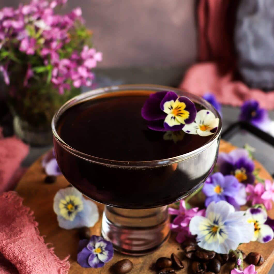 Violet Coffee Cocktail