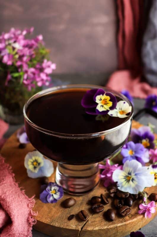 Violet Coffee Cocktail