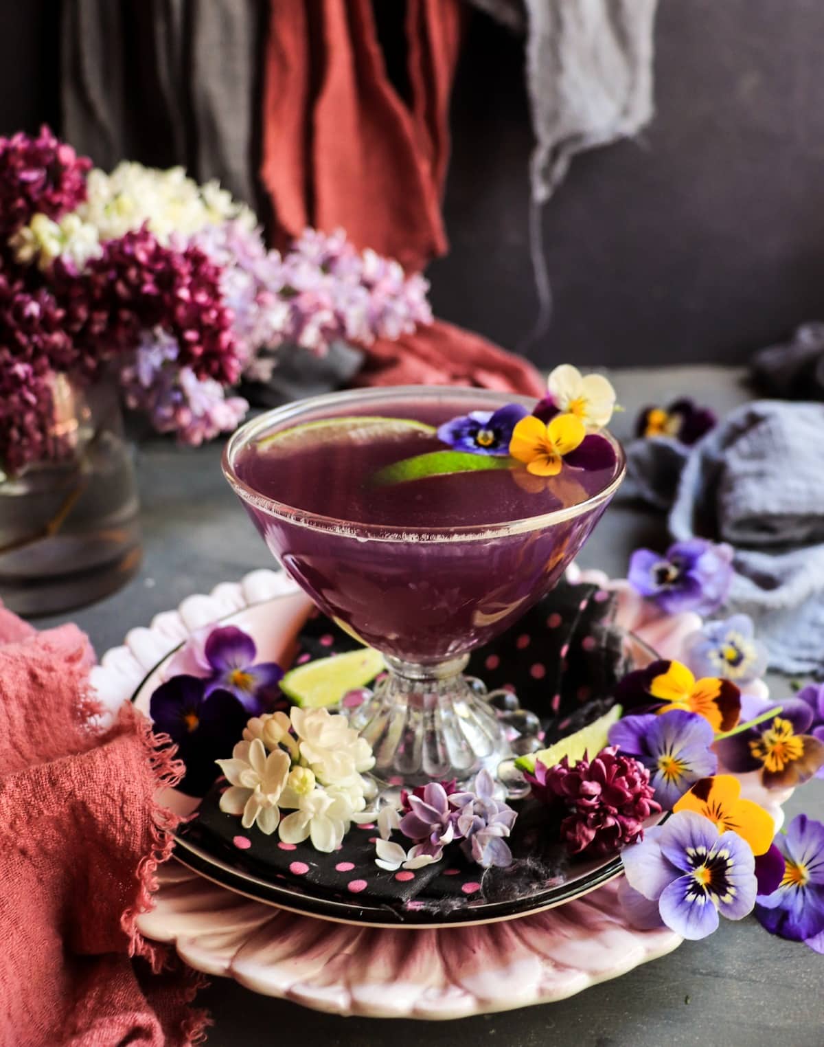 Gin Gimlet recipe with Empress 1908 Gin and Violet Liqueur