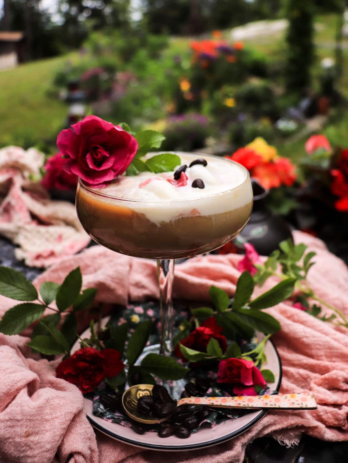 easy rose affogato recipe with amaretto