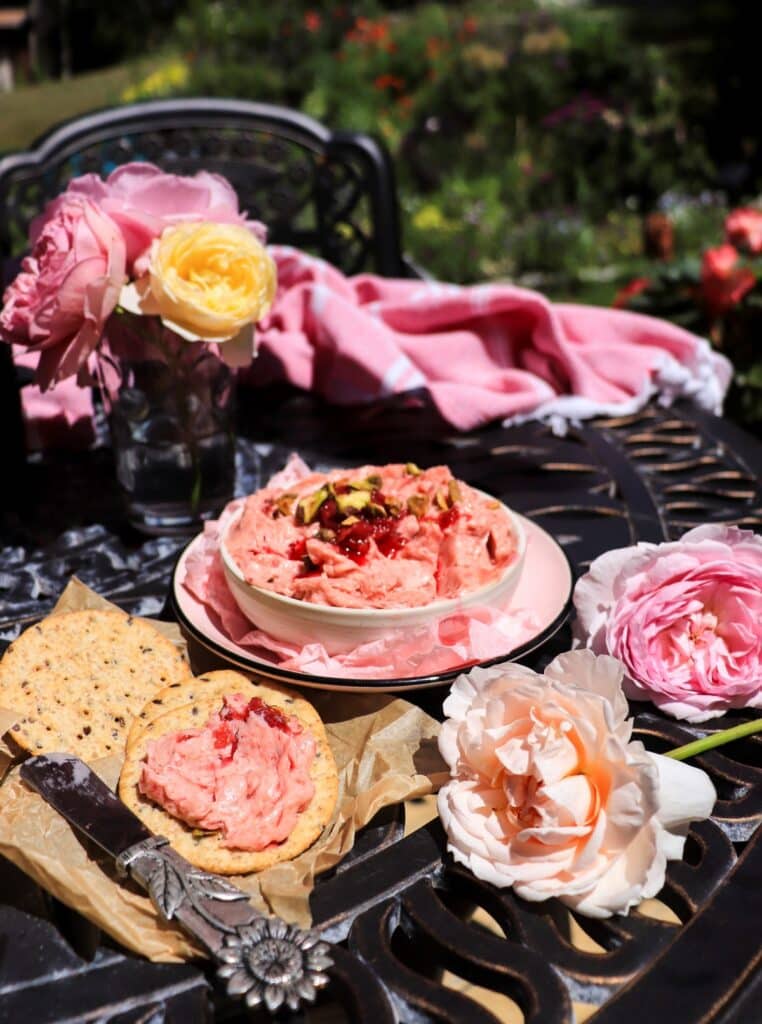 Rose Compound Butter with Rose Petal Jam