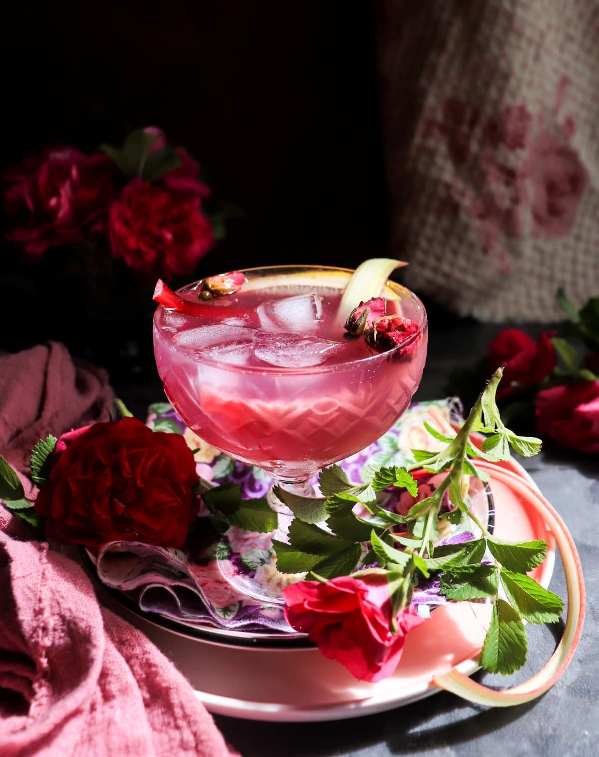 rose gin cocktail